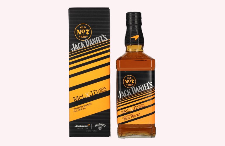 Jack Daniel's McLaren Formula 1 Team Edition 2024 40% Vol. 0,7l in geschenkverpakking