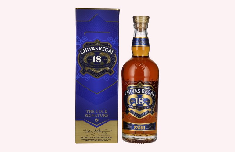 Chivas Regal 18 Years Old THE GOLD SIGNATURE 40% Vol. 0,7l in Giftbox