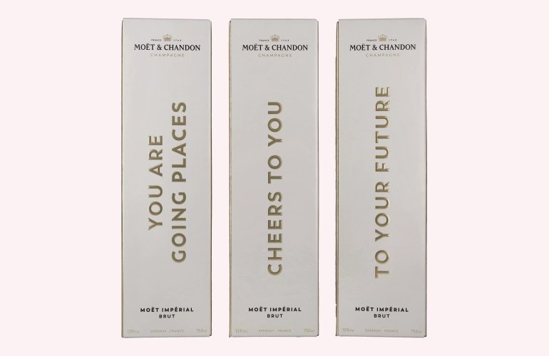 Moët & Chandon Champagne IMPÉRIAL Brut Milestones 12% Vol. 0,75l in geschenkverpakking