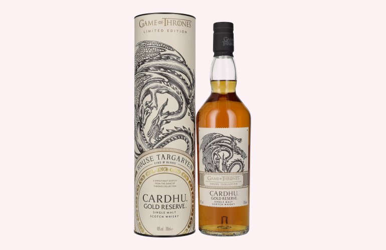 Cardhu Gold Reserve GAME OF THRONES House Targaryen Single Malt Collection 40% Vol. 0,7l in geschenkverpakking