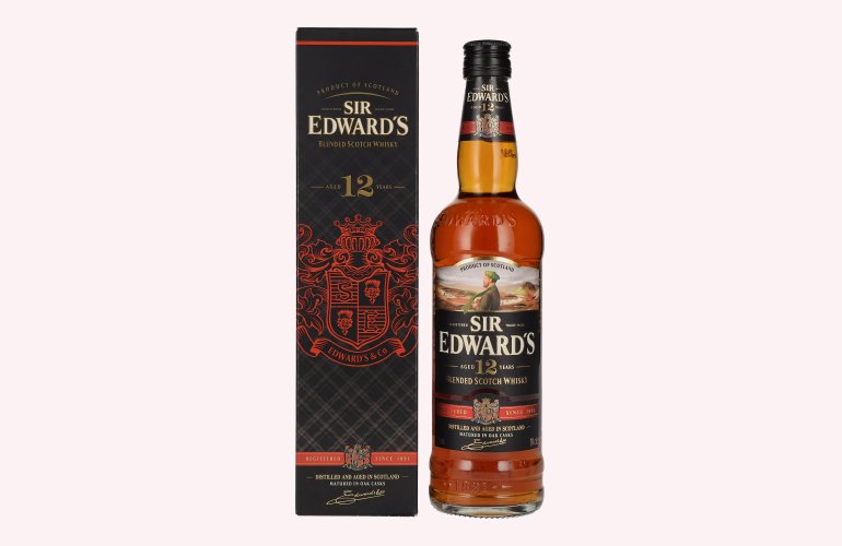 Sir Edward's 12 Years Old Blended Scotch Whisky 40% Vol. 0,7l en boîte cadeau