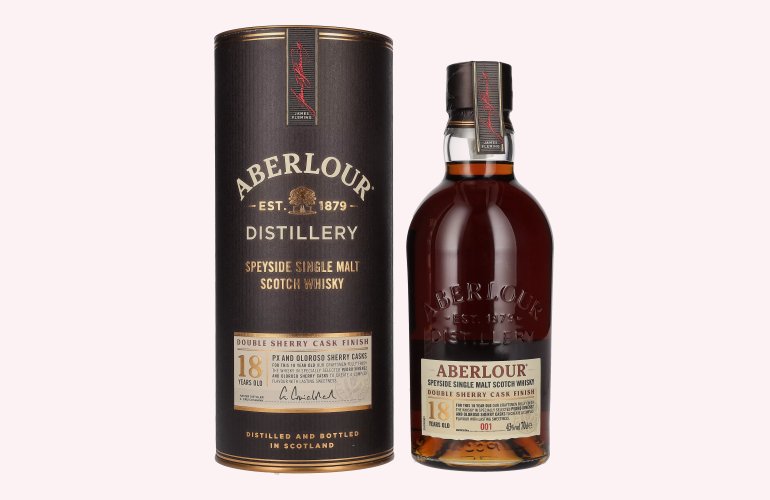 Aberlour 18 Years Old Double Sherry Cask Finish Batch No. 001 43% Vol. 0,7l en boîte cadeau