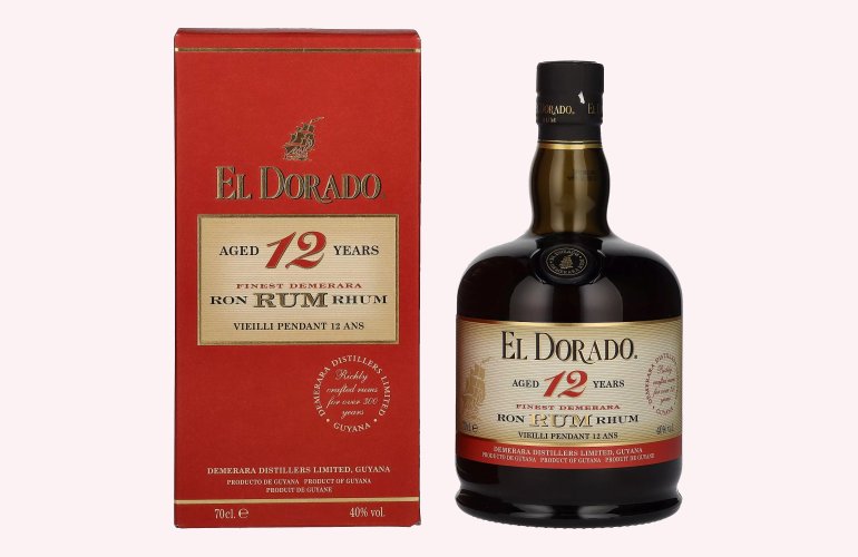 El Dorado 12 Years Old Finest Demerara Rum 40% Vol. 0,7l in geschenkverpakking