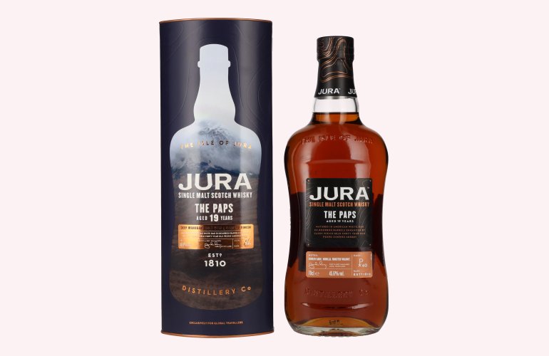 Jura THE PAPS 19 Years Old Single Malt Scotch Whisky 45,6% Vol. 0,7l en boîte cadeau