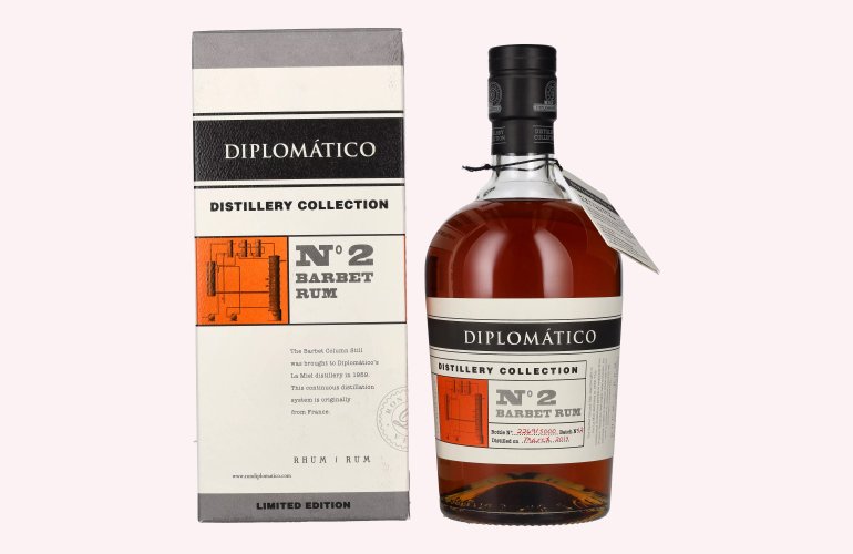 Diplomático Distillery Collection N° 2 BARBET Rum 47% Vol. 0,7l en boîte cadeau