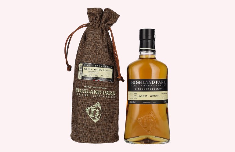 Highland Park 11 Years Old AUSTRIA - EDITION 3 2009 63,6% Vol. 0,7l im Leinensackerl