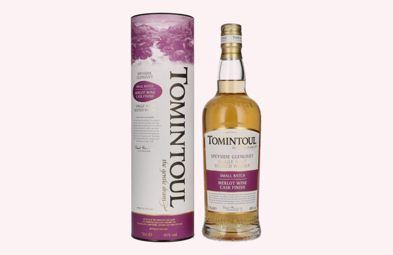 Tomintoul Small Batch Merlot Wine Cask Finish 40% Vol. 0,7l en boîte cadeau