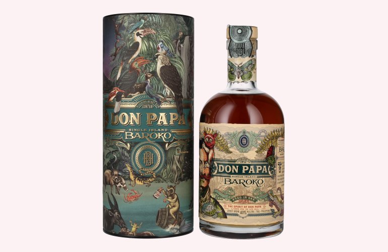 Don Papa BAROKO 40% Vol. 0,7l en boîte cadeau