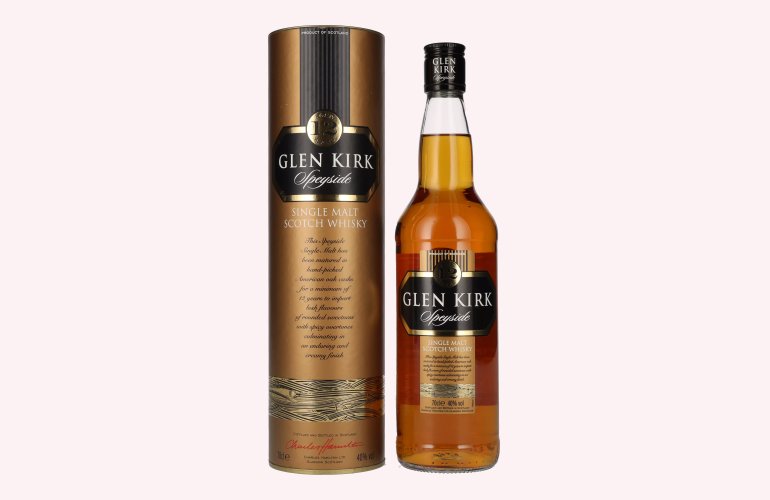 Glen Kirk 12 Years Old Single Malt Scotch Whisky 40% Vol. 0,7l in geschenkverpakking