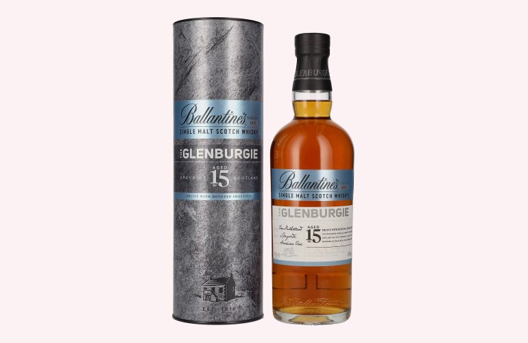 Ballantine's THE GLENBURGIE 15 Years Old Single Malt 40% Vol. 0,7l en boîte cadeau