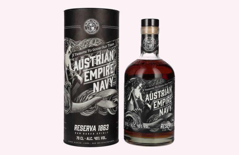 Austrian Empire Navy RESERVA 1863 Rum Based Spirit 40% Vol. 0,7l in geschenkverpakking