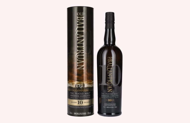 Old Ballantruan 10 Years Old THE PEATED MALT 50% Vol. 0,7l in geschenkverpakking