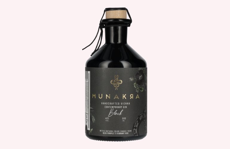 Munakra Handcrafted Vienna Contemporary Gin Black 42% Vol. 0,5l