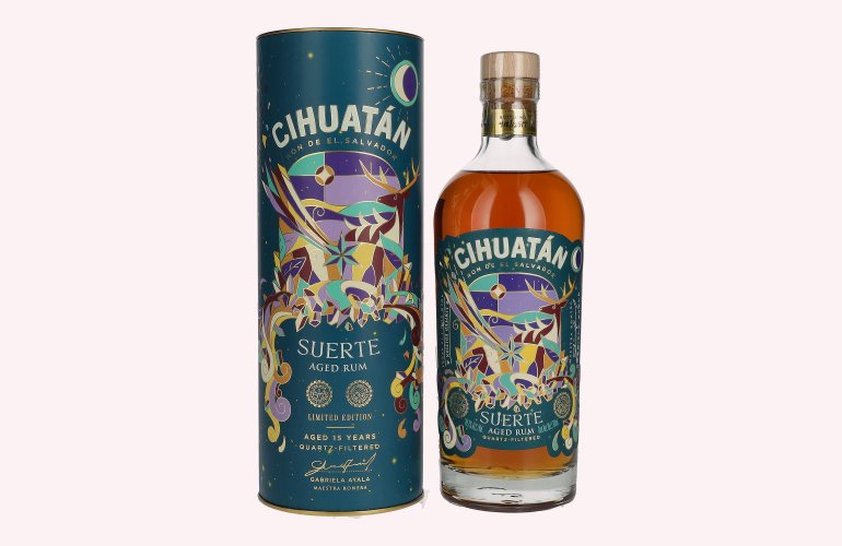 Cihuatán SUERTE Rum El Salvador Limited Edition 2023 44,2% Vol. 0,7l in geschenkverpakking