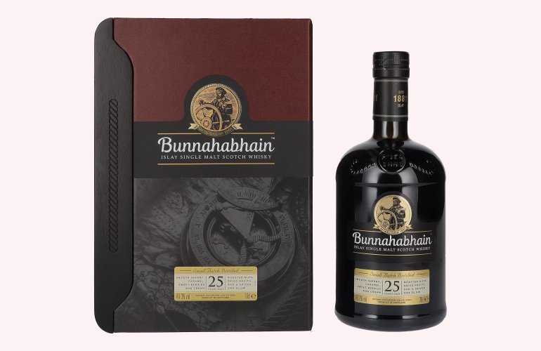 Bunnahabhain 25 Years Old Islay Single Malt Scotch Whisky 46,3% Vol. 0,7l in geschenkverpakking