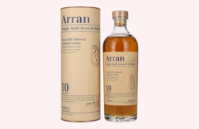 Arran 10 Years Old Single Malt Scotch Whisky 46% Vol. 0,7l in geschenkverpakking