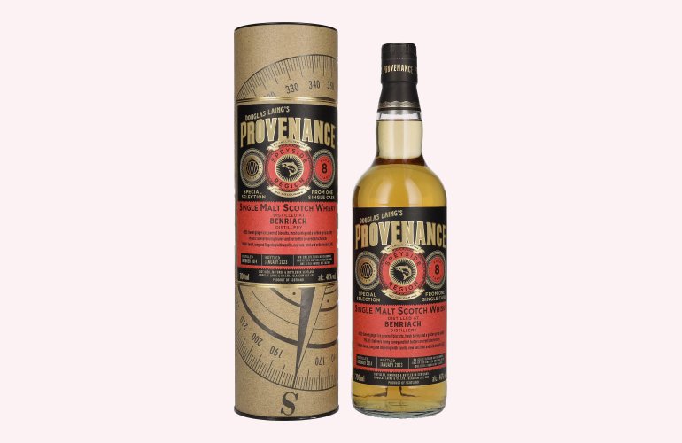 Douglas Laing PROVENANCE Benriach 8 Years Old Single Cask Malt 2014 46% Vol. 0,7l in geschenkverpakking