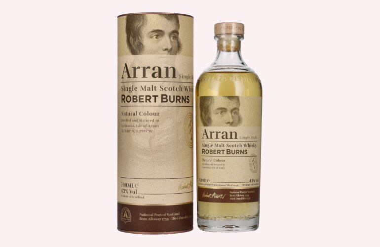 Arran ROBERT BURNS Single Malt Scotch Whisky 43% Vol. 0,7l in geschenkverpakking