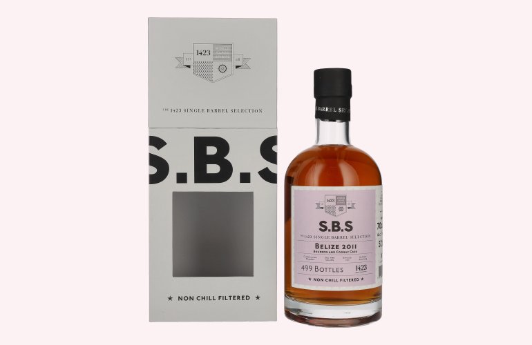 1423 S.B.S BELIZE Bourbon and Cognac Cask 2011 52% Vol. 0,7l