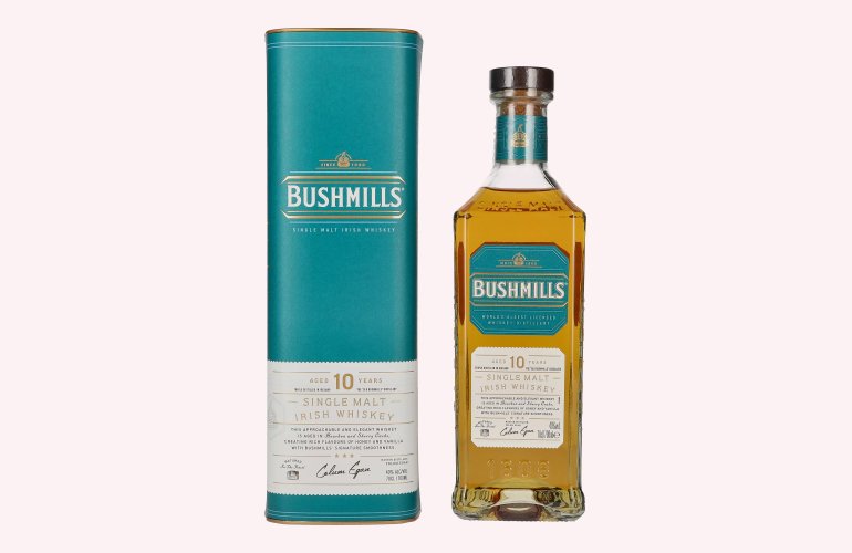 Bushmills 10 Years Old Single Malt Irish Whiskey 40% Vol. 0,7l en boîte cadeau