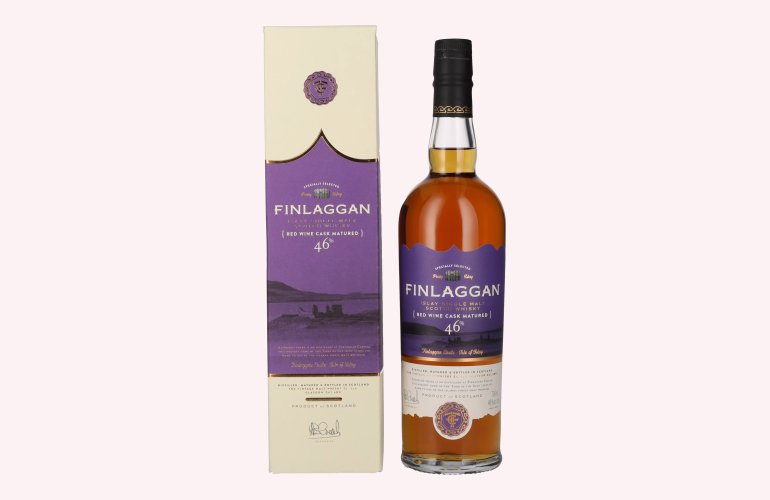 Finlaggan RED WINE CASK MATURED Islay Single Malt Whisky 46% Vol. 0,7l in geschenkverpakking