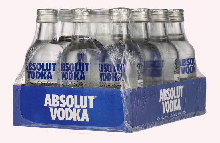 Absolut Vodka 40% Vol. 12x0,05l