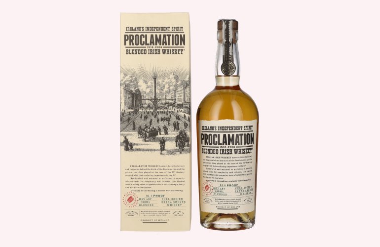 Proclamation Blended Irish Whiskey 40,7% Vol. 0,7l in geschenkverpakking