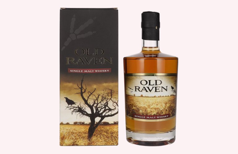 Old Raven Triple Distilled Single Malt Whisky SMOKY 41% Vol. 0,5l in geschenkverpakking