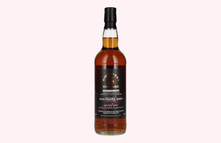 Signatory Vintage 100 Proof Edition AULTMORE 17 Years Old Exceptional Cask #5 2007 57,1% Vol. 0,7l