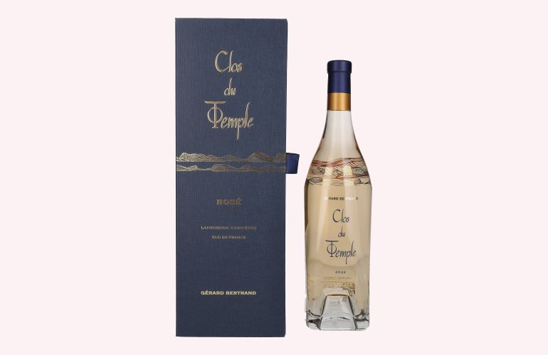 Gérard Bertrand Clos du Temple Rosé 2022 14% Vol. 0,75l en boîte cadeau