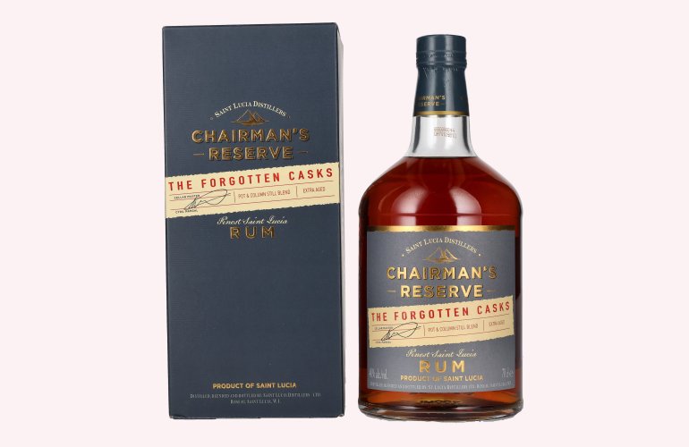 Chairman's Reserve THE FORGOTTEN CASKS Finest St. Lucia Rum 40% Vol. 0,7l en boîte cadeau