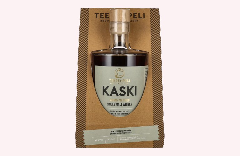 Teerenpeli KASKI Distiller's Choice Single Malt Whisky 100% Sherry Cask 43% Vol. 0,5l in geschenkverpakking