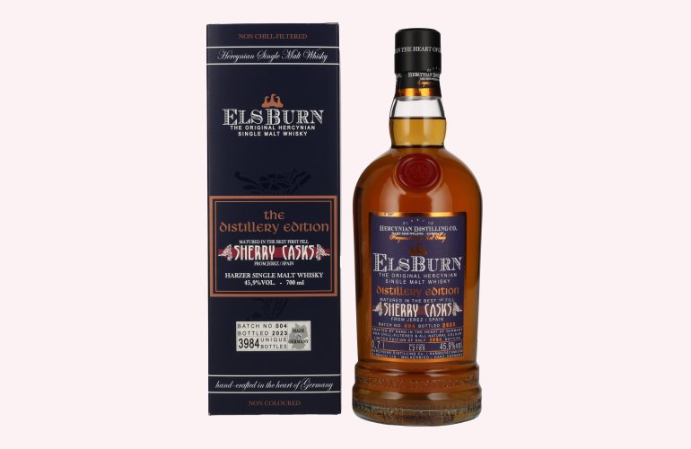 Elsburn THE DISTILLERY EDITION Sherry Casks Batch 004 45,9% Vol. 0,7l in Giftbox