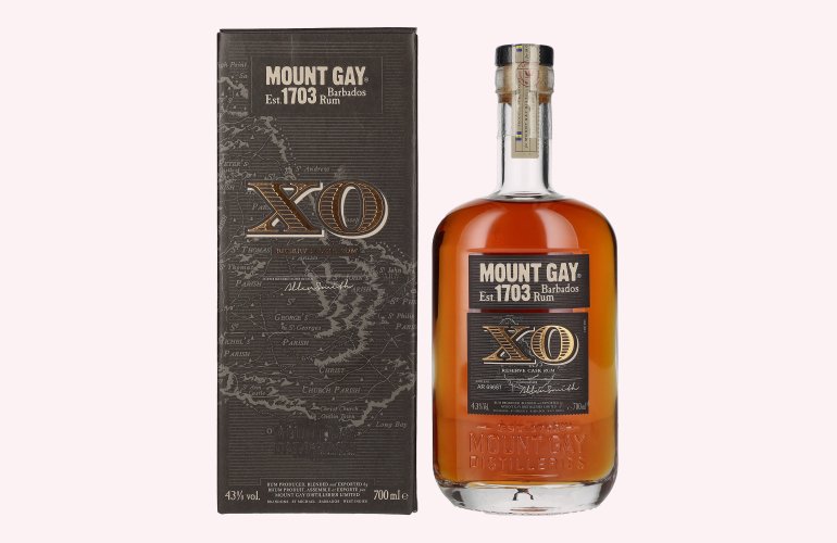 Mount Gay 1703 XO Triple Cask Blend 43% Vol. 0,7l in Geschenkbox