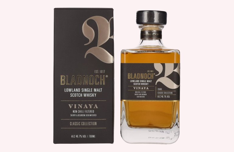 Bladnoch VINAYA Lowland Single Malt Scotch Whisky 46,7% Vol. 0,7l in geschenkverpakking