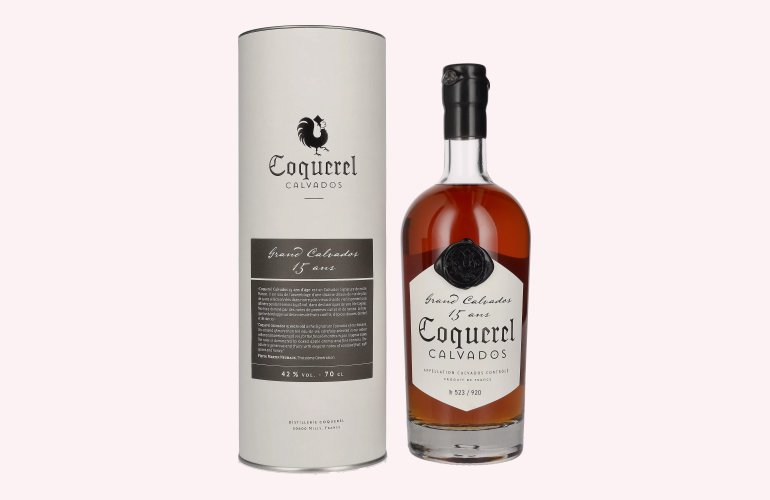 Coquerel Grand Calvados 15 Ans 42% Vol. 0,7l en boîte cadeau