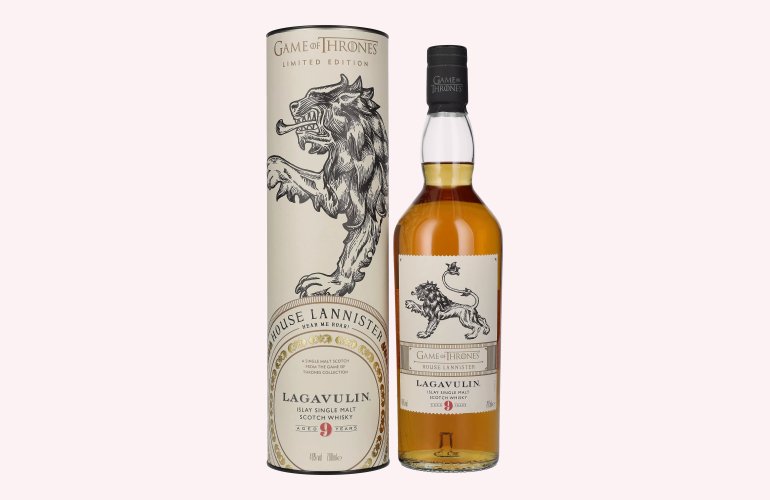 Lagavulin 9 Years Old GAME OF THRONES House Lannister Single Malt Collection 46% Vol. 0,7l en boîte cadeau