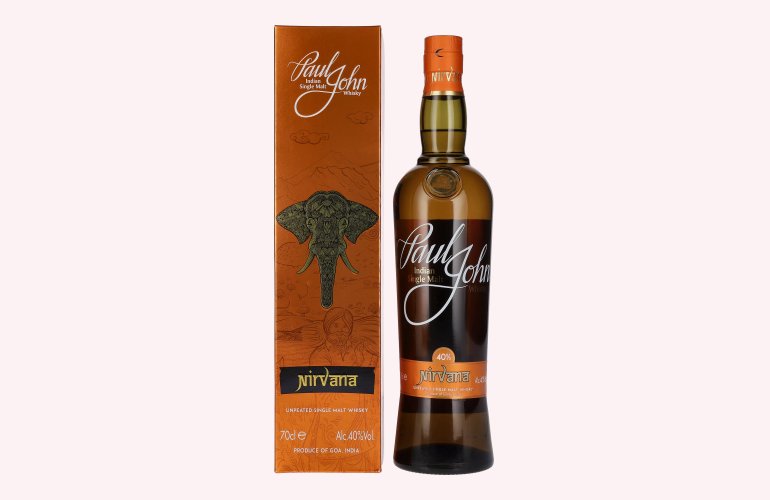 Paul John NIRVANA Indian Single Malt Whisky 40% Vol. 0,7l in geschenkverpakking