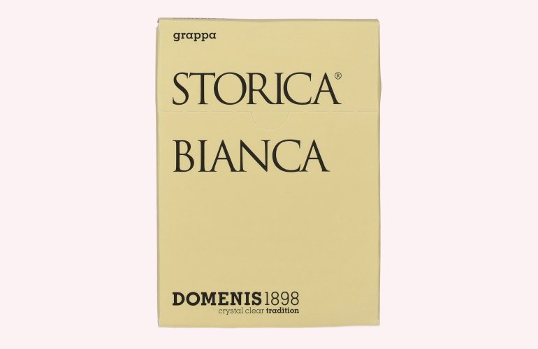 Domenis 1898 STORICA BIANCA Grappa 50% Vol. 10x0,005l in geschenkverpakking