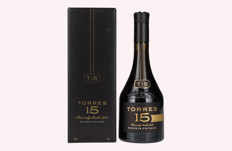 Torres 15 RESERVA PRIVADA Brandy 40% Vol. 0,7l en boîte cadeau