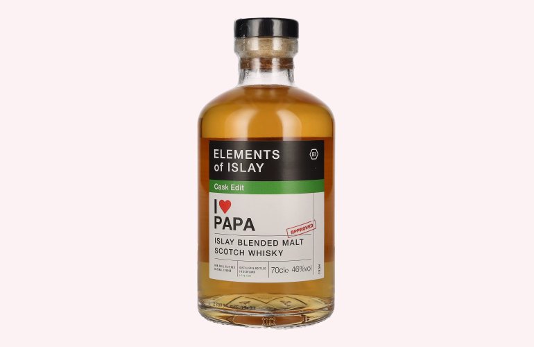 Elements of Islay Cask Edit I LOVE PAPA Islay Blended Malt 46% Vol. 0,7l