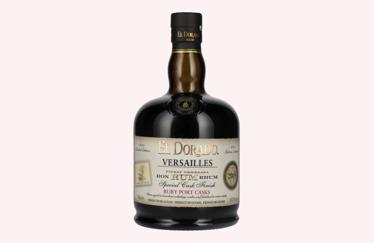 El Dorado Rum VERSAILLES Special Ruby Port Wine Casks 2005 55,5% Vol. 0,7l