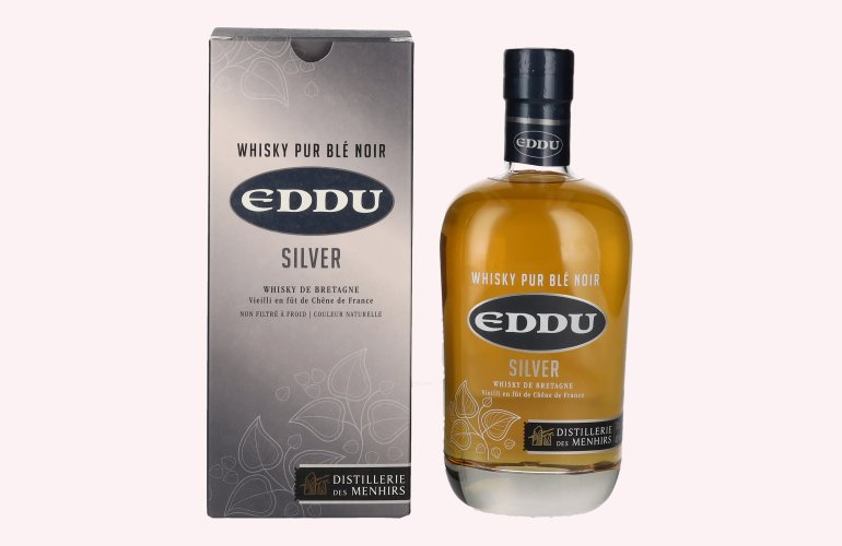 Eddu SILVER Pur Blé Noir Whisky 43% Vol. 0,7l en boîte cadeau