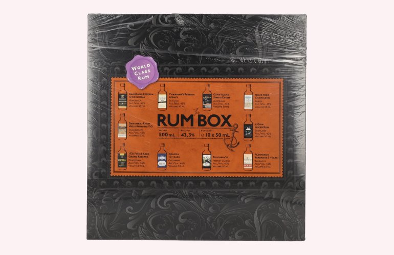 The Rum Box Purple Edition 42,3% Vol. 10x0,05l in geschenkverpakking