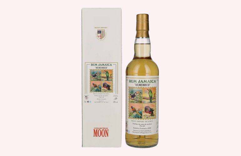 Moon Import Reserve REMEMBER Rum Jamaica Pot Still 2022 45% Vol. 0,7l in geschenkverpakking