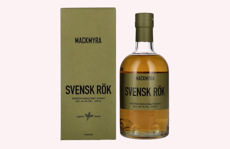 Mackmyra Svensk Rök Swedish Single Malt Whisky 46,1% Vol. 0,7l en boîte cadeau