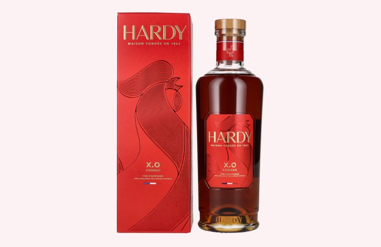 Hardy XO Fine Champagne Cognac 40% Vol. 0,7l in geschenkverpakking