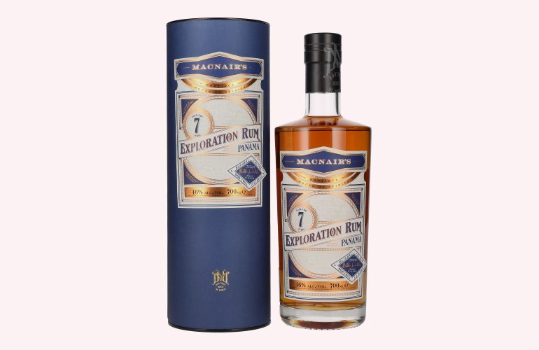 MacNair's 7 Years Old Exploration Rum Panama 46% Vol. 0,7l in geschenkverpakking