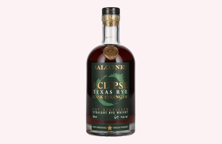 Balcones ECLIPSE TEXAS RYE Cask Strength Rye Whisky 64% Vol. 0,7l