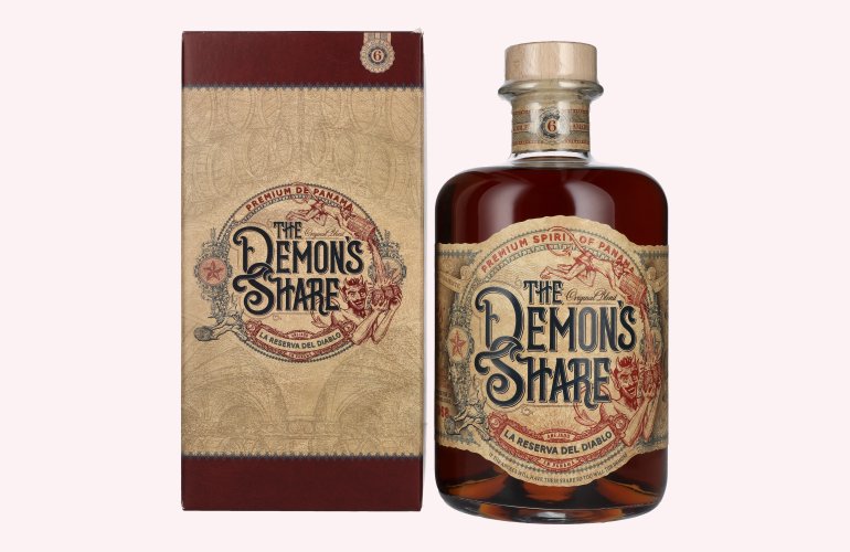 The Demon's Share 6 Years Old Spirit Drink 40% Vol. 3l in geschenkverpakking